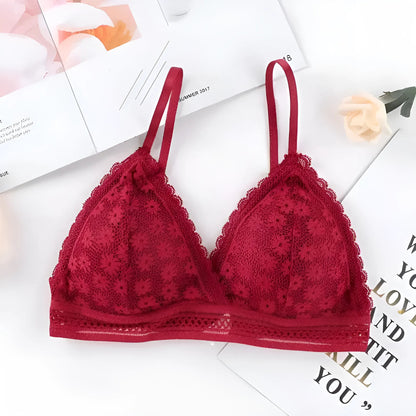 Rouge Bralette en dentelle