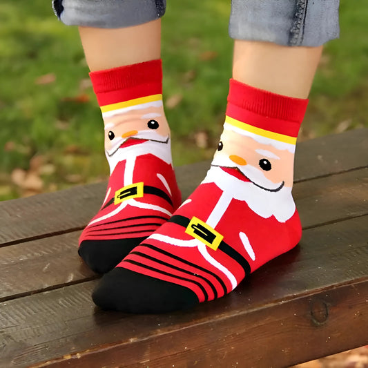 Rouge Chaussettes de fête pour femmes