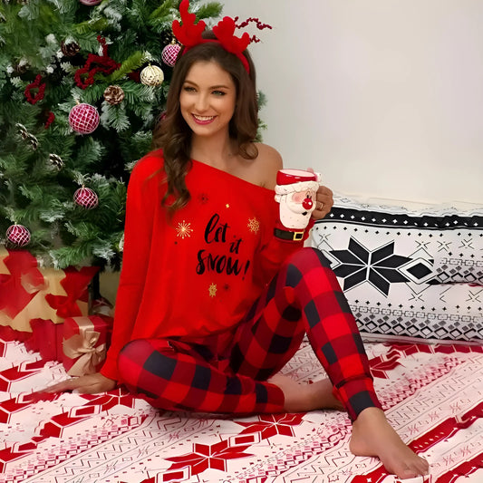 Rouge Pyjamas de Noël pour femmes