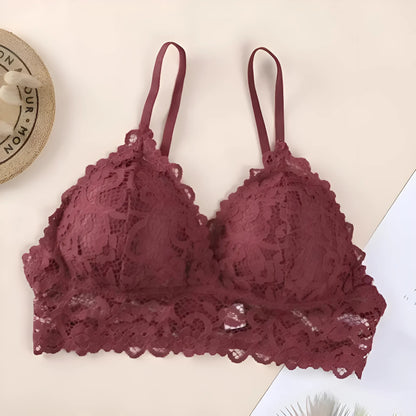 Rouge Soutien-gorge en dentelle universel