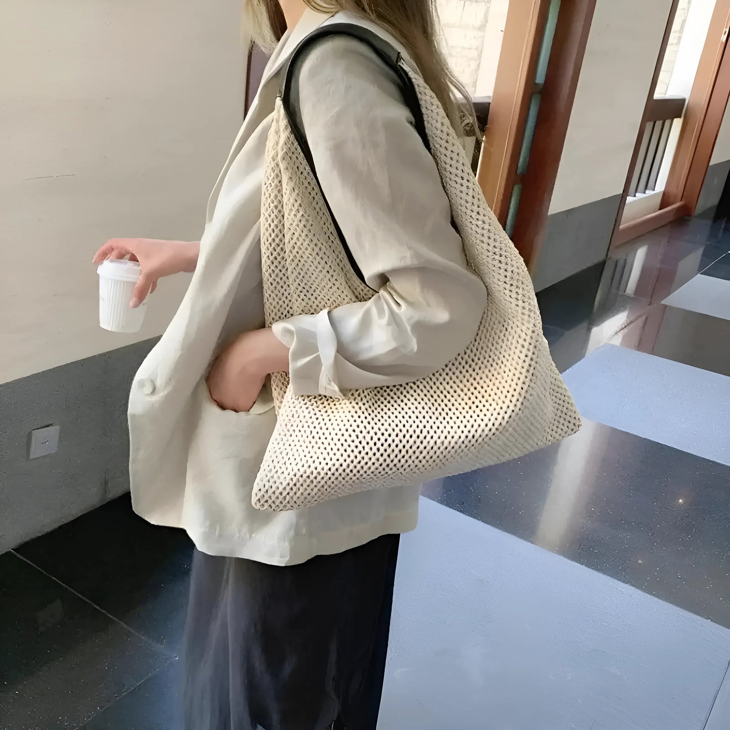  Sac de plage tissé
