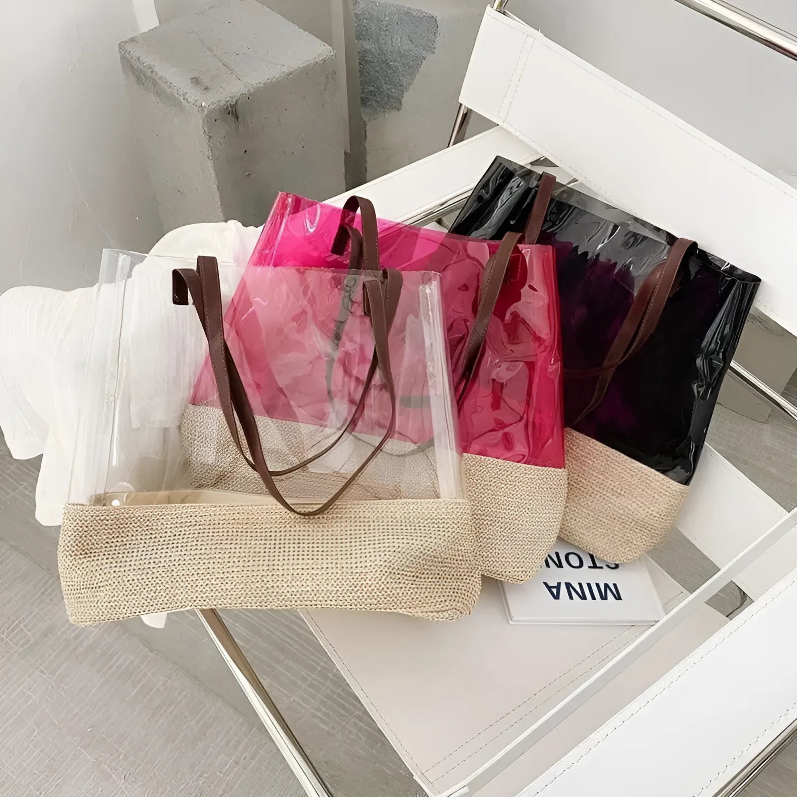  Sac de plage transparent