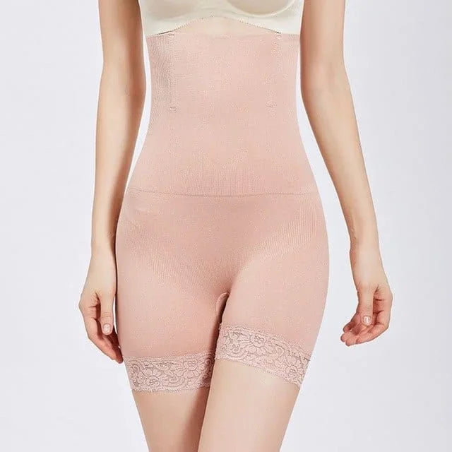 Short amincissant taille haute - rose / s/m