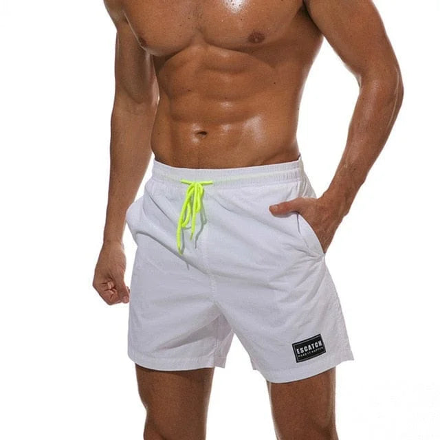 Short de bain homme long en plusieurs couleurs - blanc / s