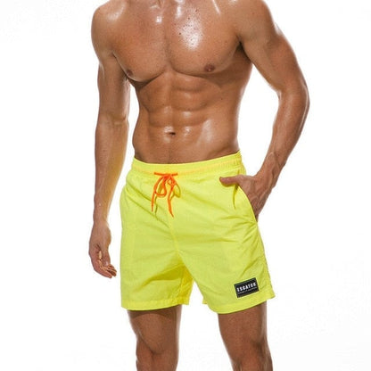 Short de bain homme long en plusieurs couleurs - jaune / s