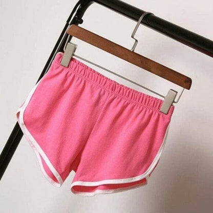 Short de sport avec bordure blanche - rose / s