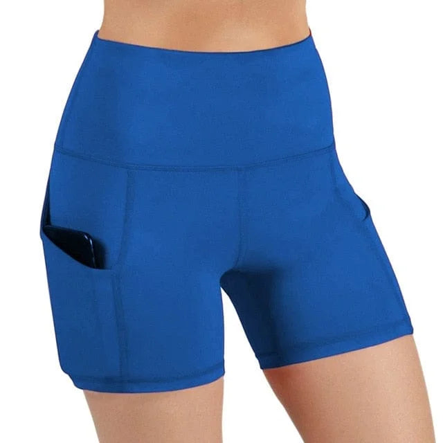 Short de sport avec poche - bleu / s