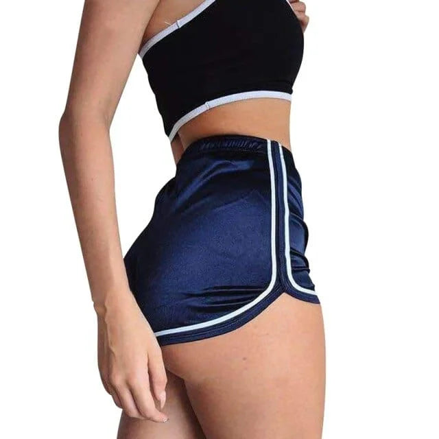 Short de sport brillant - bleu marine / s