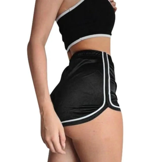 Short de sport brillant - noir / s