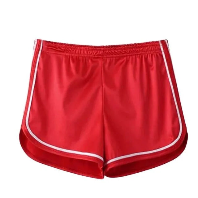 Short de sport brillant - rouge / s