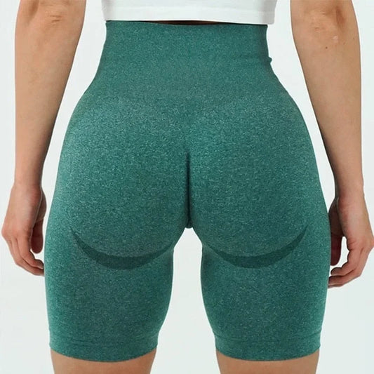 Short de sport taille haute - vert foncé / s