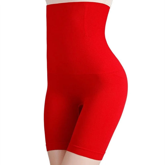 Shorts amincissants à taille haute - rouge / xs