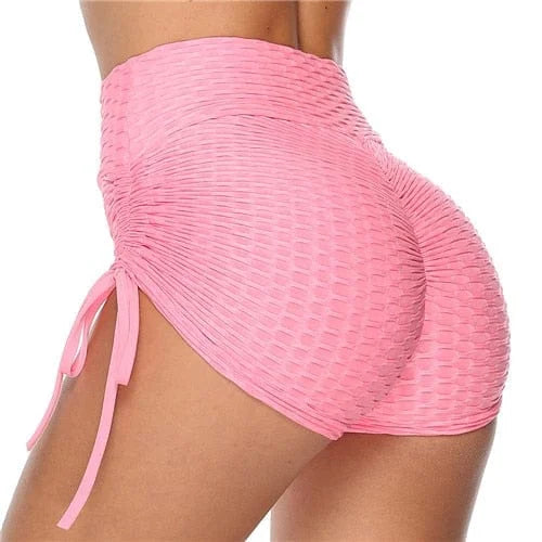 Shorts de sport à cordon - rose / s