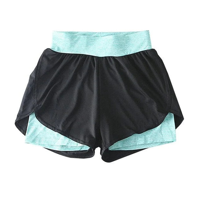 Shorts de sport bicolores - bleu / s