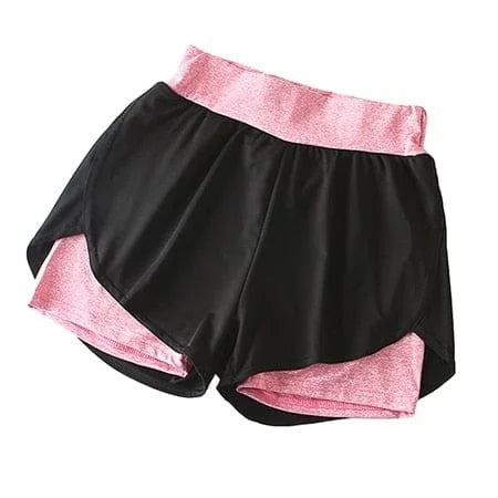 Shorts de sport bicolores - rose / s