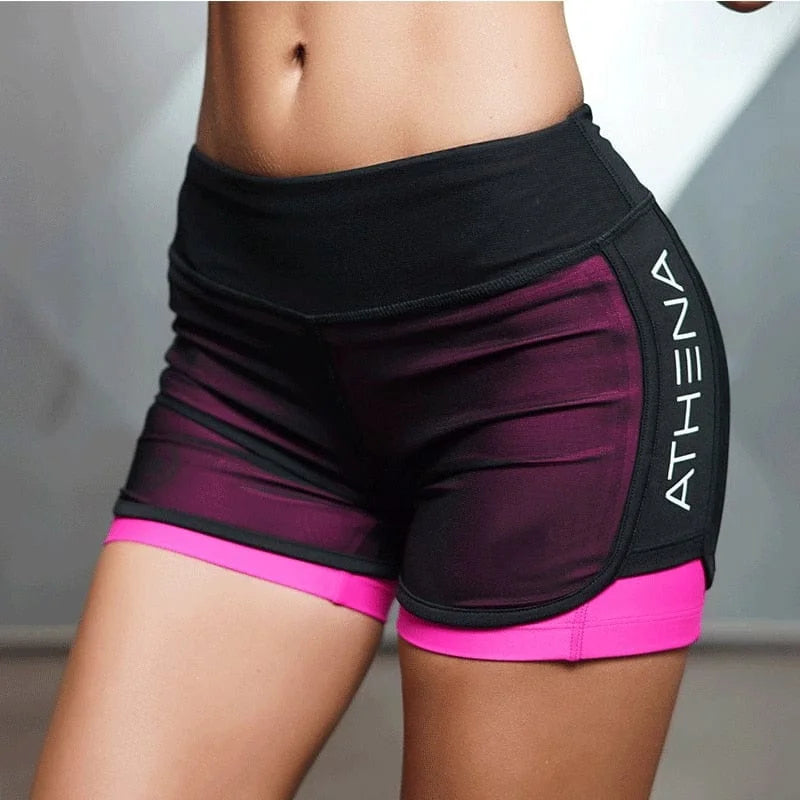 Shorts de sport en filet - rose / xs