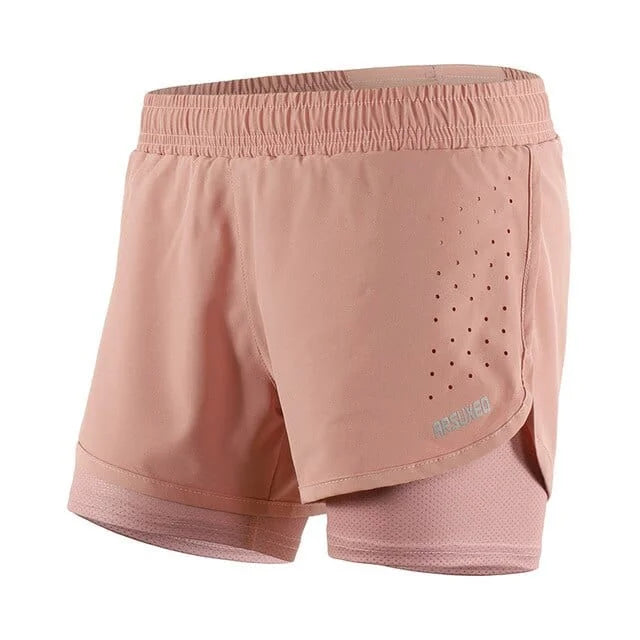 Shorts de sport moulants - rose / xs