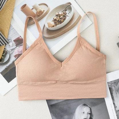 Soutien-gorge avec un dos abaissé - beige / s/m