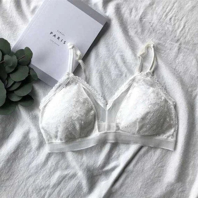 Soutien-gorge bralette avec bretelles - blanc / universel