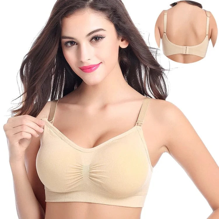 Soutien-gorge d’allaitement - beige / s