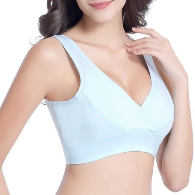 Soutien-gorge d’allaitement en triangle - bleu / 85c