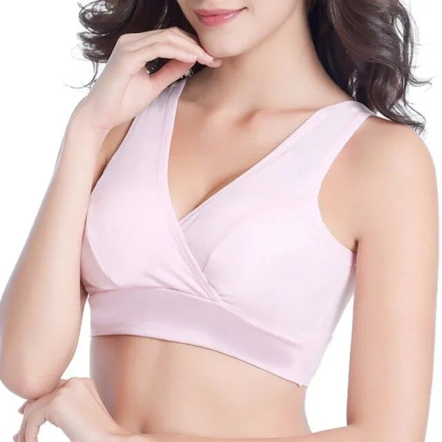 Soutien-gorge d’allaitement en triangle - rose / 85c