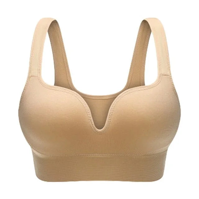 Soutien-gorge de sport à coupe classique - beige / s