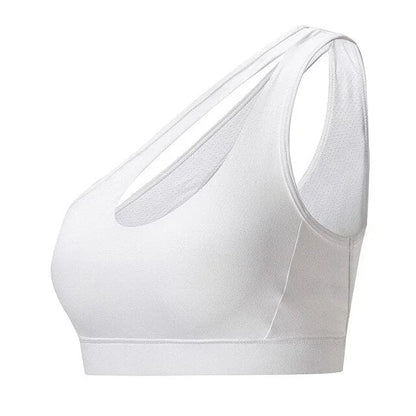 Soutien-gorge de sport asymétrique - blanc / s