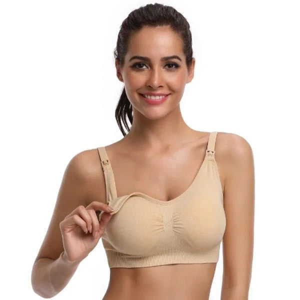 Soutien-gorge de sport d’allaitement - beige / 85c