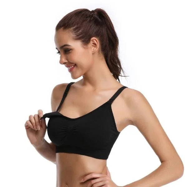 Soutien-gorge de sport d’allaitement - noir / 85c