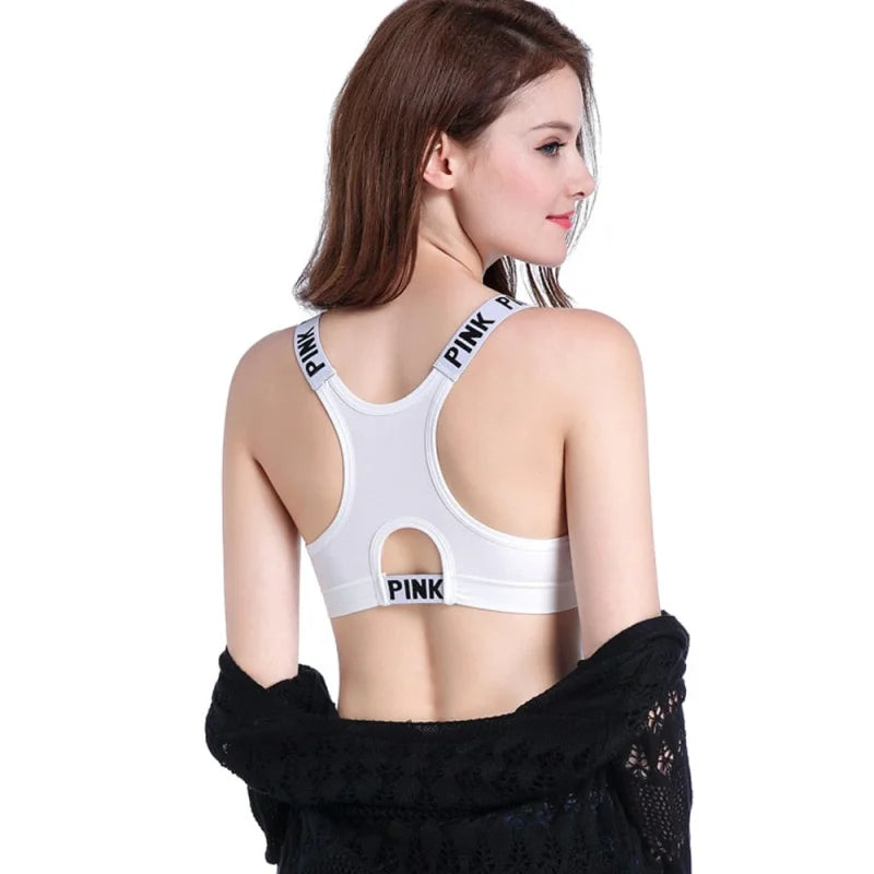 Soutien-gorge de sport respirant - blanc / universel