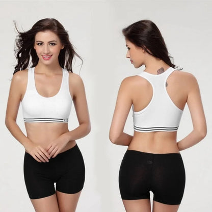 Soutien-gorge de sport respirant - blanc / universel