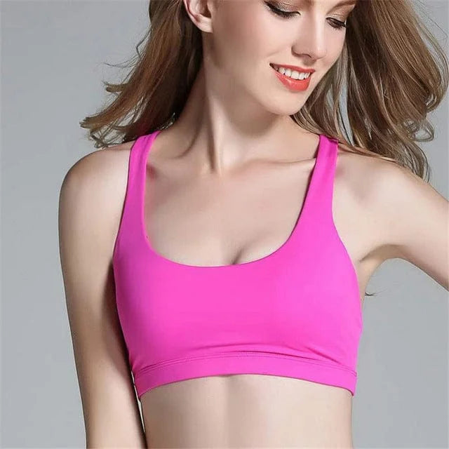 Soutien-gorge de sport respirant - rose / s