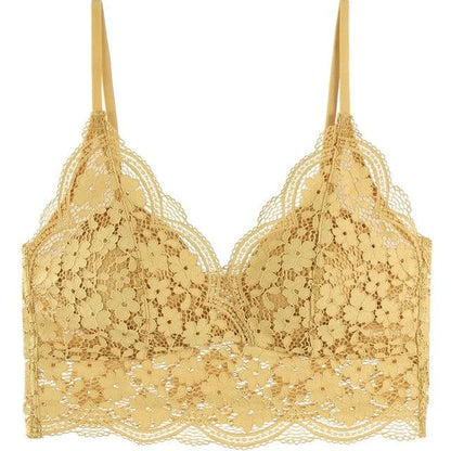 Soutien-gorge en dentelle bralette avec des bretelles fines