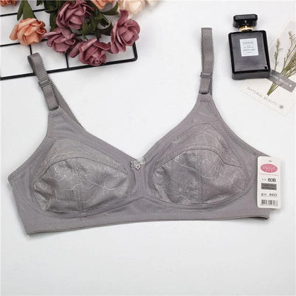 Soutien-gorge en dentelle douce - gris / 95b