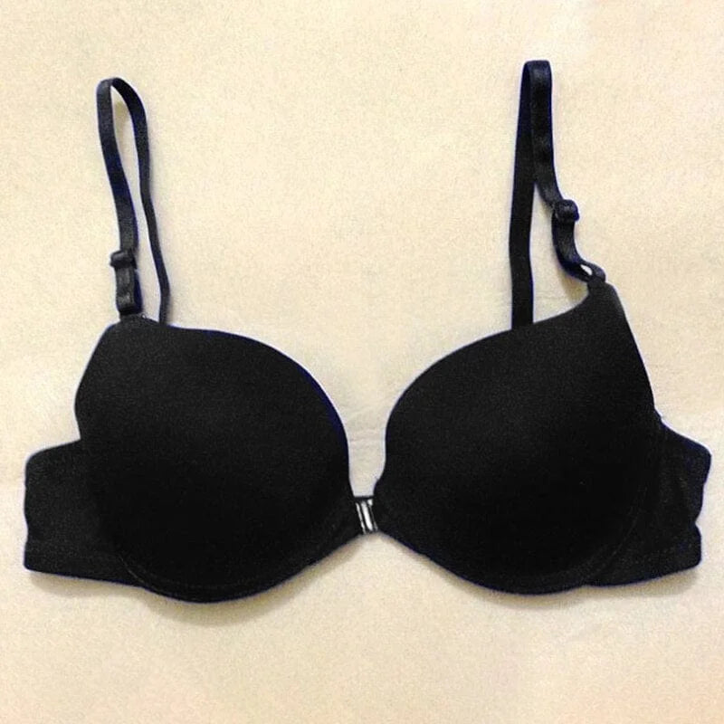 Soutien-gorge push-up à fermeture avant - noir / 85b