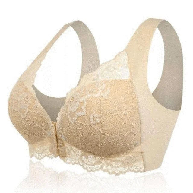 Soutien-gorge push-up avec fermeture à l’avant - beige / 90b