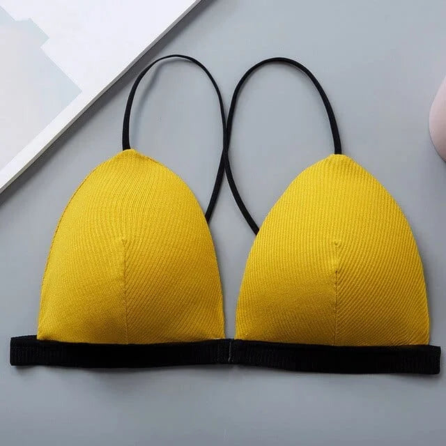 Soutien-gorge push-up classique - jaune / universel