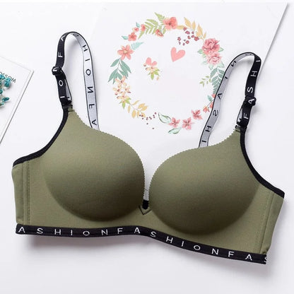 Soutien-gorge push-up classique sans couture - vert / 85b