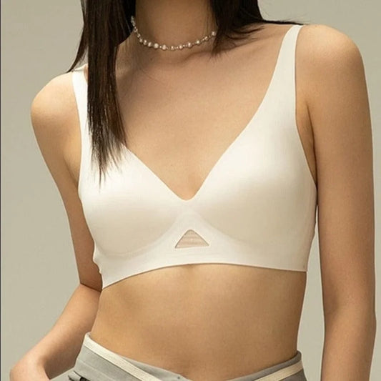 Soutien-gorge sans couture à bonnets triangle - blanc / xs