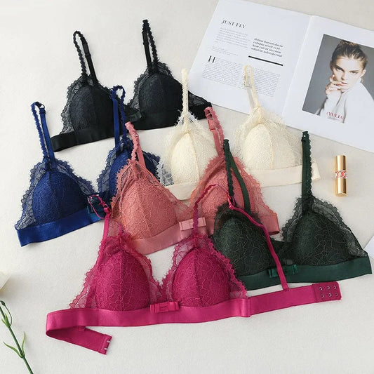 Soutien-gorge triangle en dentelle