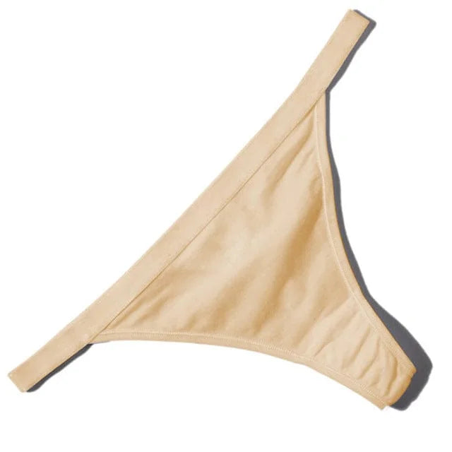 String classique en coton - beige / s/m