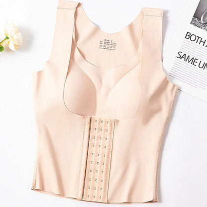 Top amincissant pour femmes avec effet push-up - beige / s