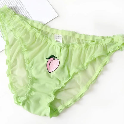 Vert Culottes à motifs de fruits