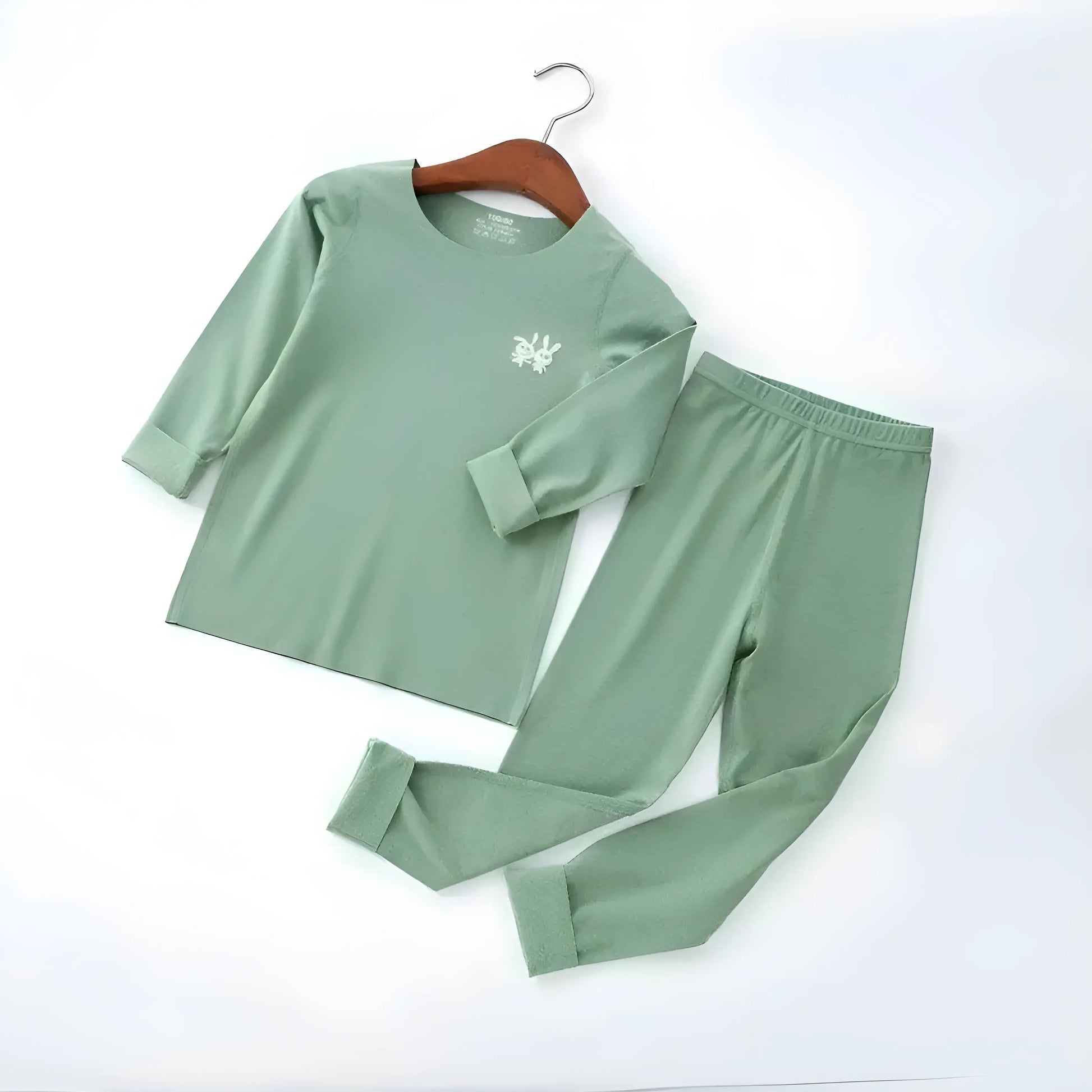 Vert Pyjamas classiques pour enfants