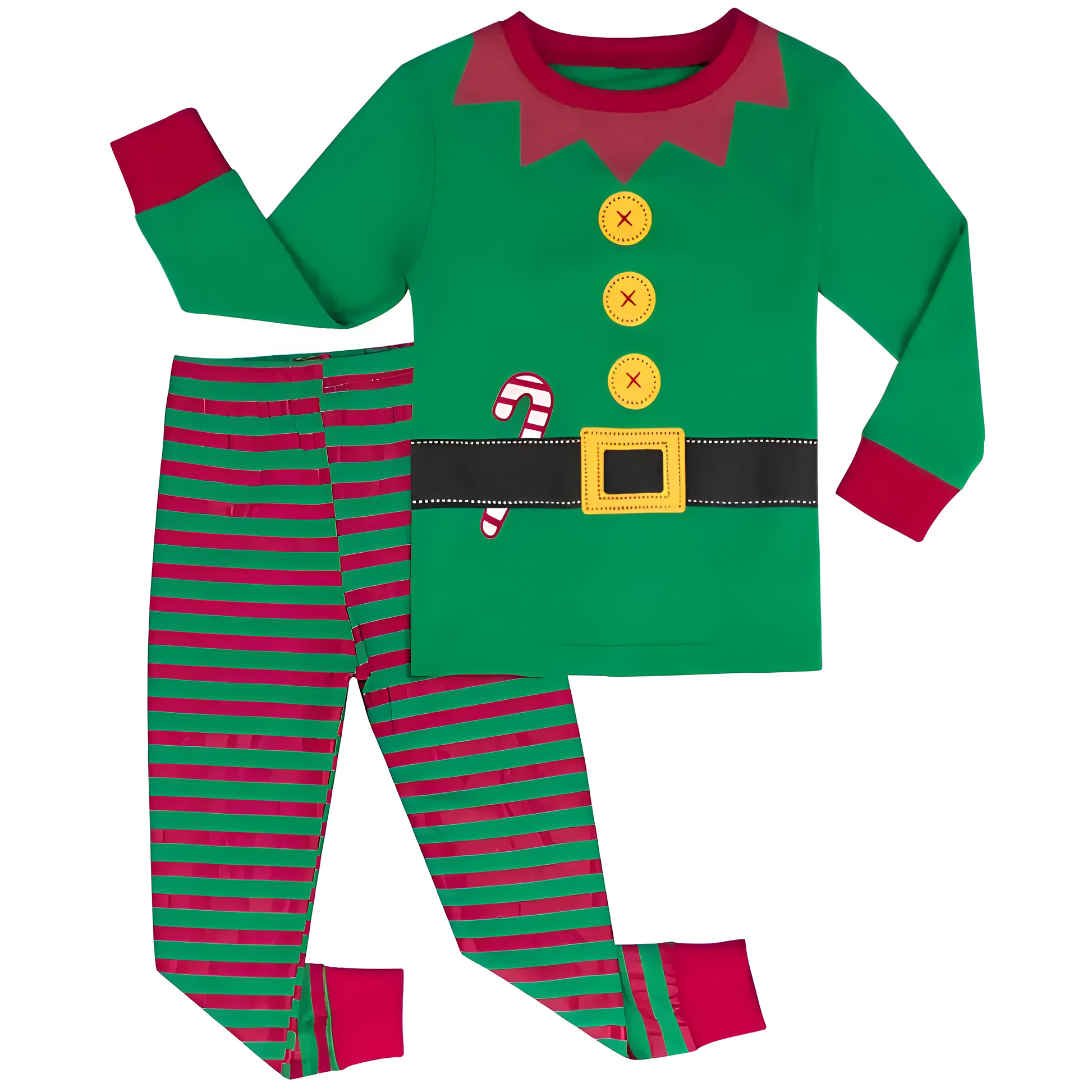 Vert Pyjamas de Noël pour enfants