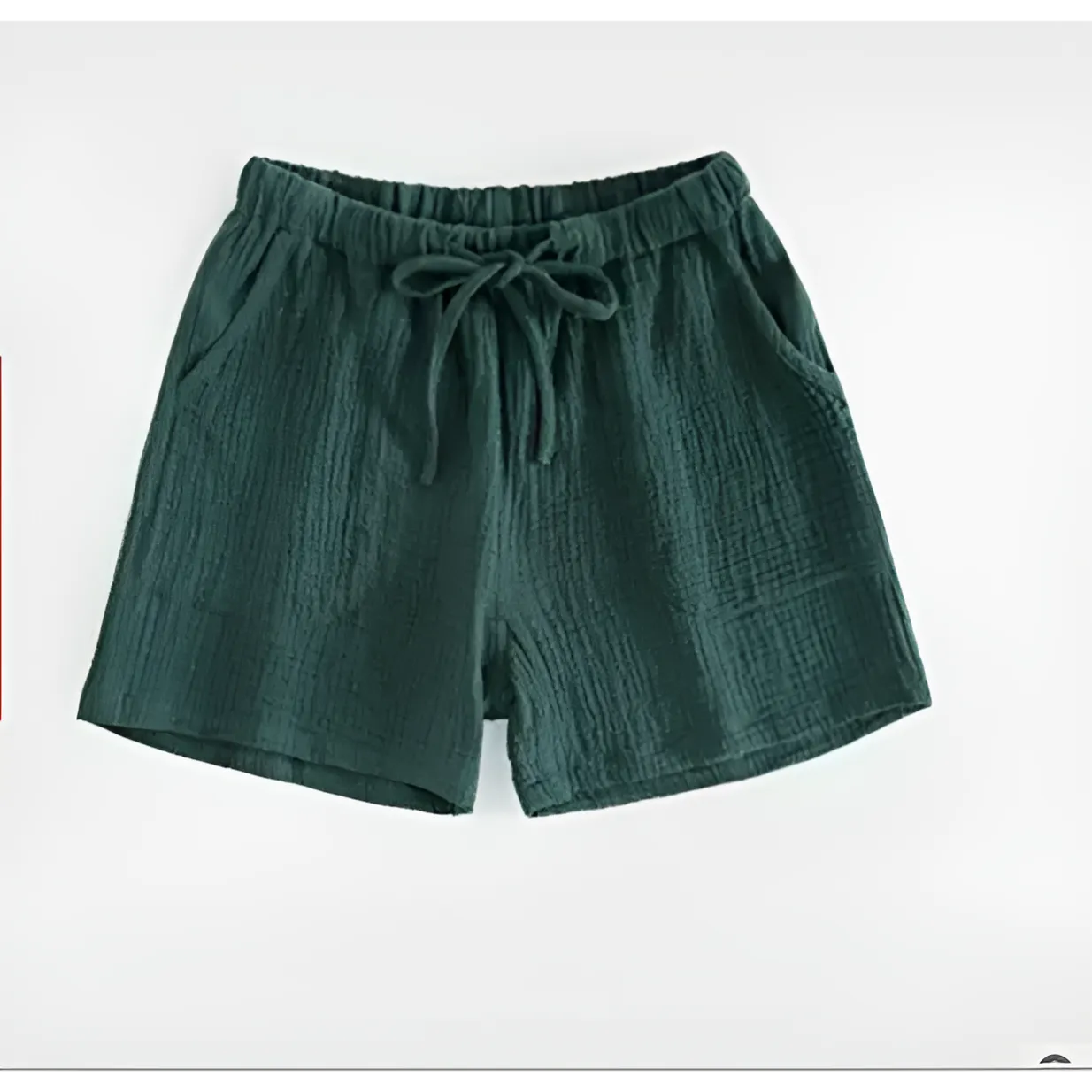 Vert Shorts de sommeil noués