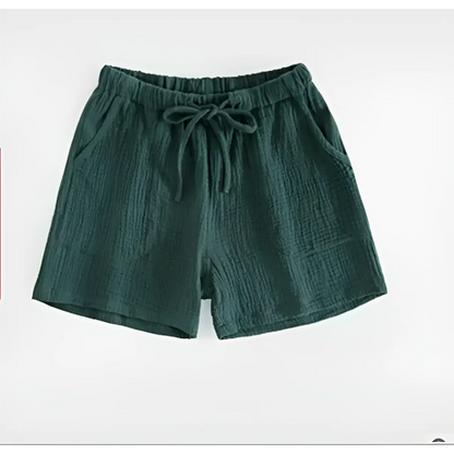 Vert Shorts de sommeil noués