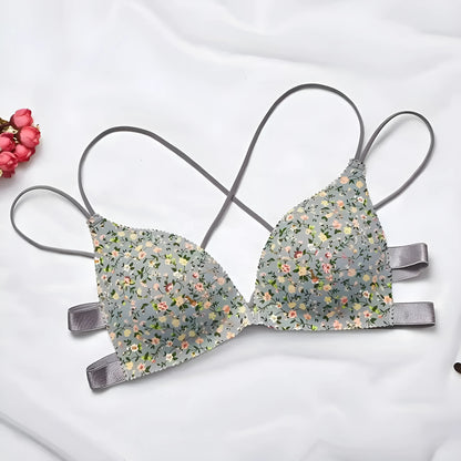 Vert Soutien-gorge push-up avec bretelles