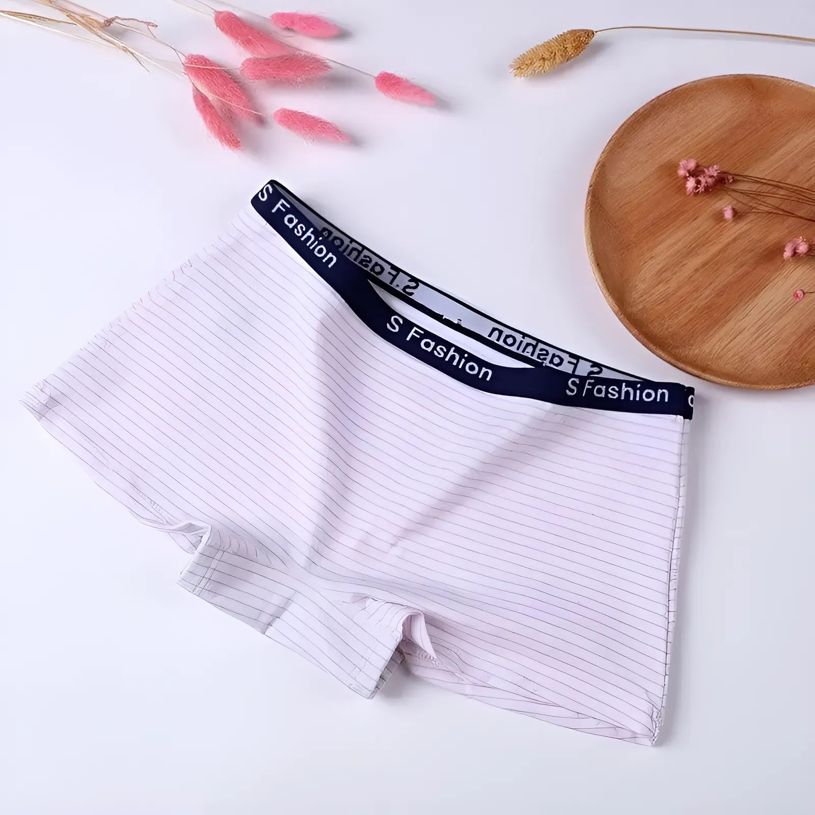 Violet Boxers rayés pour femmes